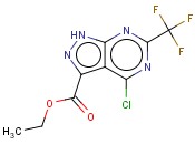 ETHYL 4-CHLORO-6-(TRIFLUOROMETHYL)-1H-PYRAZOLO[3,4-D]PYRIMIDINE-3-CARBOXYLATE
