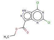 ETHYL <span class='lighter'>5,7-DICHLORO</span>-1H-PYRAZOLO[4,3-D]PYRIMIDINE-3-CARBOXYLATE