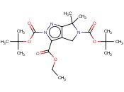 2,5-DI-TERT-BUTYL 3-ETHYL 6,6-DIMETHYLPYRROLO[3,4-C]PYRAZOLE-2,3,5(4H,6H)-TRICARBOXYLATE