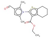 ETHYL 2-(3-FORMYL-2,5-DIMETHYL-1H-PYRROL-1-YL)-4,5,6,7-TETRAHYDRO-1-BENZOTHIOPHENE-3-CARBOXYLATE