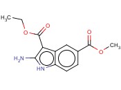 2-氨基-1H-吲哚-3,5-<span class='lighter'>二羧酸</span> 3-乙酯 5-甲酯