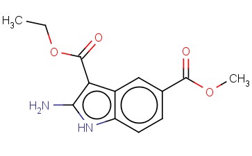 2-<span class='lighter'>氨基</span>-1H-<span class='lighter'>吲哚</span>-3,5-二羧酸 3-乙酯 5-甲酯