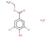 3,5-二氯-4-羟基<span class='lighter'>苯甲酸</span><span class='lighter'>乙</span><span class='lighter'>酯</span>水合物