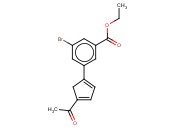 ETHYL 3-(4-ACETYLCYCLOPENTA-1,3-DIENYL)-5-BROMOBENZOATE