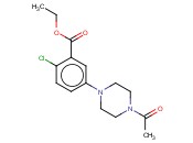 ETHYL 5-(4-ACETYLPIPERAZIN-1-YL)-<span class='lighter'>2-CHLOROBENZOATE</span>