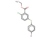 ETHYL 5-(4-BROMOPHENYLTHIO)-<span class='lighter'>2-CHLOROBENZOATE</span>