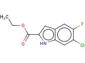 6-氯-5-<span class='lighter'>氟</span>-1H-吲哚-2-<span class='lighter'>甲酸</span><span class='lighter'>乙</span><span class='lighter'>酯</span>