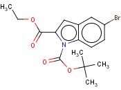 ETHYL 5-<span class='lighter'>BROMOINDOLE</span>-2-CARBOXYLATE, N-BOC PROTECTED