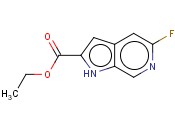1H-PYRROLO[2,3-C]PYRIDINE-2-CARBOXYLIC ACID, 5-FLUORO-, ETHYL ESTER