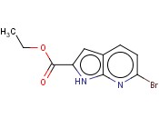 6-溴-1H-吡咯并[2,3-b]吡啶-2-甲酸<span class='lighter'>乙</span><span class='lighter'>酯</span>