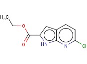 6-氯-1H-吡咯并[2,3-b]吡啶-2-甲酸<span class='lighter'>乙</span><span class='lighter'>酯</span>