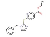 ETHYL 6-((1-BENZYL-1H-IMIDAZOL-2-YL)THIO)NICOTINATE