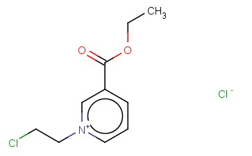 PYRIDINIUM, 1-(2-CHLOROETHYL)-3-ETHOXYCARBONYL-, CHLORIDE