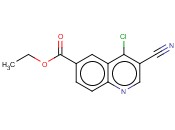 <span class='lighter'>6-QUINOLINECARBOXYLIC</span> ACID, <span class='lighter'>4-CHLORO-3-CYANO-</span>, ETHYL <span class='lighter'>ESTER</span>