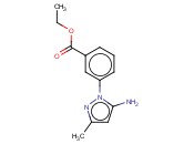 3-(5-氨基-3-甲基-1H-吡唑-1-基)<span class='lighter'>苯甲酸</span><span class='lighter'>乙</span><span class='lighter'>酯</span>