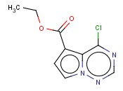 ETHYL 4-CHLOROPYRROLO[<span class='lighter'>2,1-F</span>][<span class='lighter'>1,2,4</span>]<span class='lighter'>TRIAZINE</span>-5-CARBOXYLATE