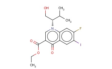 (S)-ETHYL 7-FLUORO-1-(1-HYDROXY-3-METHYLBUTAN-2-YL)-6-IODO-4-OXO-1,4-DIHYDROQUINOLINE-3-CARBOXYLATE