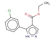 ETHYL 5-(3-CHLOROPHENYL)-1H-PYRAZOLE-4-CARBOXYLATE