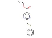 ETHYL 2-(PHENYLSULFANYLMETHYL)PYRIMIDINE-5-CARBOXYLATE