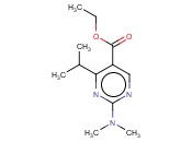 ETHYL 2-(DIMETHYLAMINO)-4-PROPAN-2-YLPYRIMIDINE-5-CARBOXYLATE