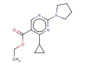 ETHYL 4-CYCLOPROPYL-2-(PYRROLIDIN-1-YL)PYRIMIDINE-5-CARBOXYLATE