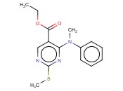 ETHYL 4-(N-METHYLANILINO)-2-METHYLSULFANYLPYRIMIDINE-5-CARBOXYLATE