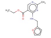 ETHYL 4-(FURAN-2-YLMETHYLAMINO)-2-METHYLPYRIMIDINE-5-CARBOXYLATE