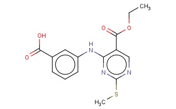 3-[(5-ETHOXYCARBONYL-2-METHYLSULFANYLPYRIMIDIN-4-YL)AMINO]BENZOIC ACID