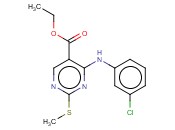 ETHYL 4-(3-CHLOROANILINO)-2-METHYLSULFANYLPYRIMIDINE-5-CARBOXYLATE