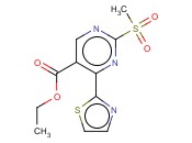 ETHYL 2-METHYLSULFONYL-4-(1,3-THIAZOL-2-YL)PYRIMIDINE-5-CARBOXYLATE