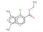 1,3-<span class='lighter'>二甲基</span>-4-氯-1H-吡唑[<span class='lighter'>3,4</span>-B]并吡啶-5-甲酸乙酯