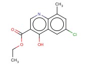 6-CHLORO-4-HYDROXY-8-METHYLQUINOLINE-3-<span class='lighter'>CARBOXYLIC</span> ETHYL <span class='lighter'>ESTER</span>