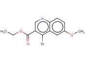 <span class='lighter'>4-BROMO-6-METHOXY-3-QUINOLINECARBOXYLIC</span> ACID ETHYL <span class='lighter'>ESTER</span>