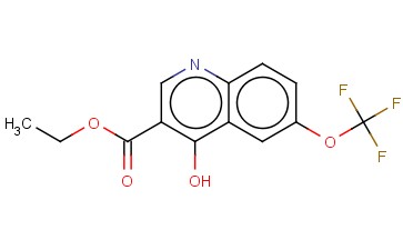 <span class='lighter'>4-HYDROXY-6-TRIFLUOROMETHOXYQUINOLINE-3-CARBOXYLIC</span> ACID ETHYL <span class='lighter'>ESTER</span>