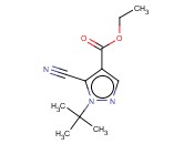 ETHYL <span class='lighter'>1-TERT-BUTYL-5-CYANO-1H-PYRAZOLE-4-CARBOXYLATE</span>