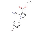5-氰基-1-（4-<span class='lighter'>溴</span>苯基）-1H-吡唑-4-羧酸<span class='lighter'>乙</span><span class='lighter'>酯</span>