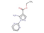 ETHYL 5-<span class='lighter'>AMINO</span>-1-(PYRIMIDIN-2-YL)-1H-PYRAZOLE-4-<span class='lighter'>CARBOXYLATE</span>