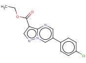 ETHYL 6-(4-CHLOROPHENYL)PYRAZOLO[1,5-A]PYRIMIDINE-3-CARBOXYLATE