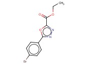 ETHYL 5-(4-BROMOPHENYL)-1,3,4-OXADIAZOLE-2-CARBOXYLATE