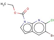 5-BROMO-6-CHLORO-1-ETHOXYCARBONYL-7-<span class='lighter'>AZAINDOLE</span>