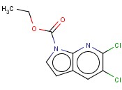 5,6-DICHLORO-1-ETHOXYCARBONYL-7-<span class='lighter'>AZAINDOLE</span>