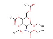 ACETIC ACID 3-<span class='lighter'>ACO</span>-2-ACETOXY-ME-6-ETO-5-ETHOXYCARBONYLAMINO-4H-PYRAN-4-YL ESTER