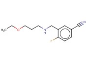3-([(3-ETHOXYPROPYL)AMINO]METHYL)-<span class='lighter'>4-FLUOROBENZONITRILE</span>