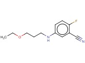 5-[(3-ETHOXYPROPYL)AMINO]-<span class='lighter'>2-FLUOROBENZONITRILE</span>