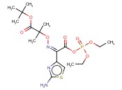 o，o－<span class='lighter'>二</span>乙基磷酰基－（z）－2－（2－<span class='lighter'>氨基</span>噻唑－4－基）－2ˉ（1-叔丁氧羰基-1甲基）<span class='lighter'>乙</span>氧<span class='lighter'>亚</span><span class='lighter'>氨基</span><span class='lighter'>乙酸</span><span class='lighter'>酯</span>（克肟活性磷<span class='lighter'>酯</span>）
