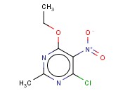 4-CHLORO-6-ETHOXY-2-METHYL-5-NITRO-PYRIMIDINE