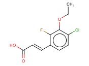 4-CHLORO-3-ETHOXY-2-<span class='lighter'>FLUOROCINNAMIC</span> ACID