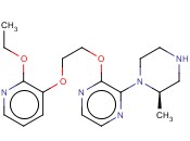 2-[2-[(2-乙氧基-3-<span class='lighter'>吡啶基</span>)氧基]乙氧基]-3-[(2R)-2-<span class='lighter'>甲基</span>-1-哌嗪<span class='lighter'>基</span>]吡嗪