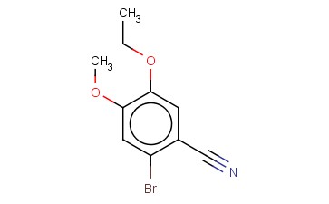 2-溴-5-<span class='lighter'>乙</span>氧基-4-<span class='lighter'>甲</span>氧基苯<span class='lighter'>甲</span><span class='lighter'>腈</span>