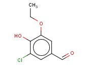 3-氯-5-<span class='lighter'>乙</span><span class='lighter'>氧基</span>-4-羟基<span class='lighter'>苯</span><span class='lighter'>甲醛</span>